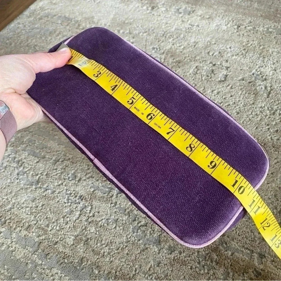 Victoria's Secret Vintage Y2K 90s Purse Handbag Purple Gold Velour - Picture 10 of 14